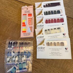 Assorted nail polish stickers